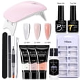 thumbnail image 2 of LILYCUTE 11pcs Juego De Esmalte De Uñas De Gel De Extensión De Polietileno Claro Constructor Rápido UV Led Lámpara Base Capa Superior Kit De Arranque Gao Jinjia unisex, 2 of 2