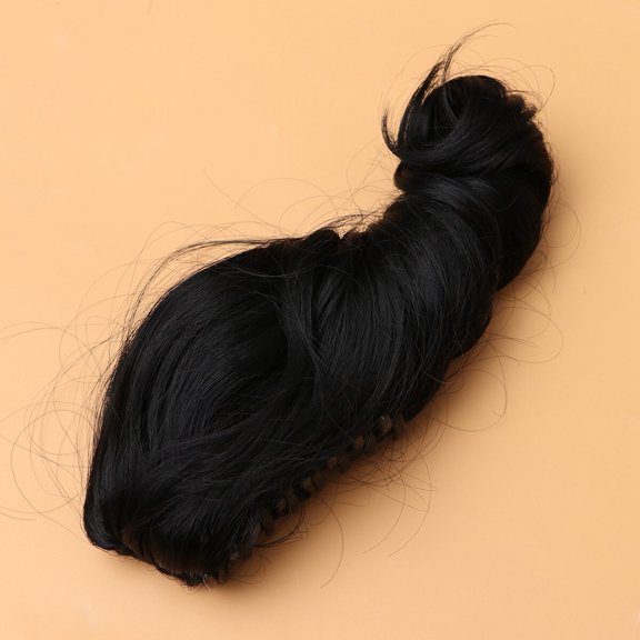 ETEREAUTY Black Ponytail Wig Clip for Secure, Stylish, and Comfortable Hair Accessory Wear