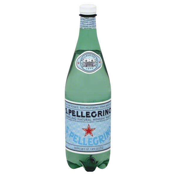 S.Pellegrino Sparkling Natural Mineral Water, 33.8ounce plastic bottle
