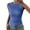 Blue, variant on Women Summer Tops Women Fashion Casual Sleeveless Top Casual Knit Shirt Vest Round Neck Splice Tanks Top Dress Womens Business Tops for 3x for Dressy Camisole Crop White M