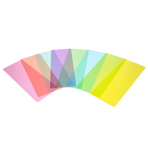 HOMEMAXS 8 Pcs Colorful Guided Reading Strips Reading Ruler Student 19.00X7.00X1.00CM