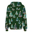 thumbnail image 4 of LOVZFMLL Vestes pour Femmes Décontractées Imprimé de Noël Fermeture Éclair Manches Longues Sweat à Capuche, 4 of 6