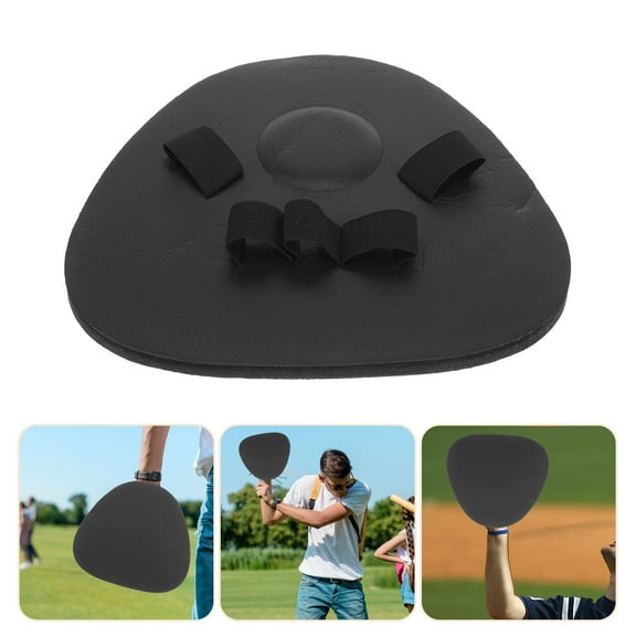 RENACLIPY Baseball Training Glove Black Foam Protective Gear for Youth and Adult Players Practice and Training