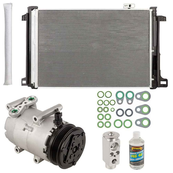 For Mercedes-Benz C350 2008 A/C Kit w/ AC Compressor Condenser Drier - BuyAutoParts