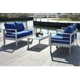 thumbnail image 3 of Safavieh Nason 4 Piece Contemporary Outdoor Living Set, 3 of 14