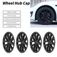 thumbnail image 4 of 4pcs Tapa De Borde De Rueda De 18 Pulgadas, Hubcap Para Ruedas Para Estilo A Cuadros Protección Completa De Reemplazo De Estructura Fuerte Para 2017 A 2023, 4 of 7