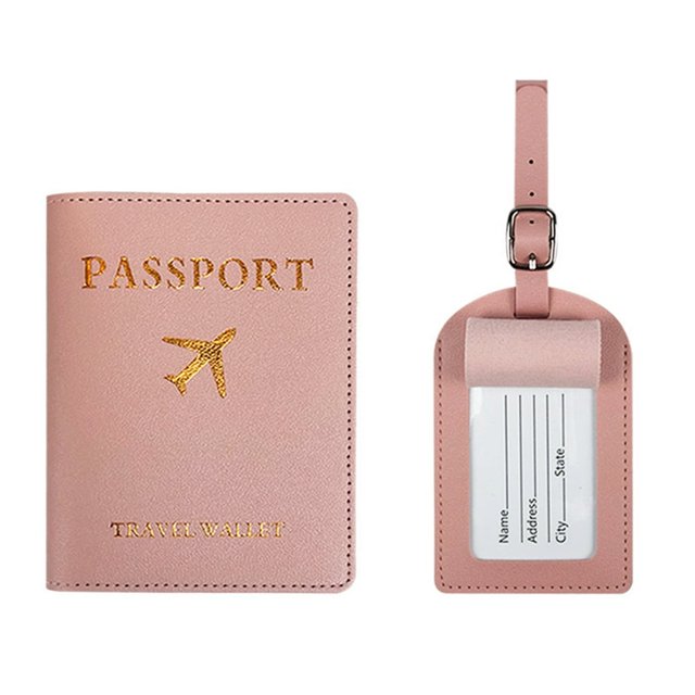 Pass-port Holder Multi-Purpose Tear-Resistant Dirt Proof Wear-resistant Portable Protector Anti-scratch Pass-port Cover And Luggage Tag Set Daily Use