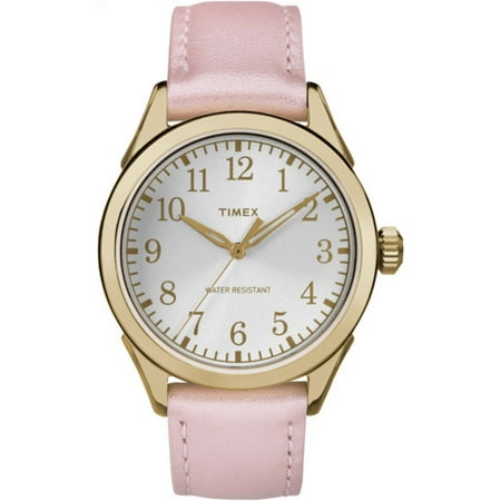 Timex Women's Briarwood Terrace Watch, Light Pink Leather Strap