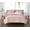 Peach Blush, variant on Cannon Heritage Solid 100% Microfiber Polyester Peach Blush 3-Piece King Quilt Set, Solid Casual themed, Adult Bedding, OEKO-TEX Certified