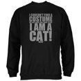 thumbnail image 1 of Halloween Cheap Cat Costume Black Adult Sweatshirt, 1 of 1
