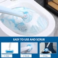 thumbnail image 4 of 144 Count Disposable Toilet Brush Refills Compatible with Most Wands, Toilet Bowl Wand Refills-Blue Disposable Sponge Refill Heads Prefilled Cleaning Fluid for Bathroom Toilet Cleaning., 4 of 8