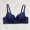 Dark Blue, variant on Womens Bras Comfortable Lace Padded Bras Spaghetti Straps Plunge Underwire Bra Lift Up 3/4 Cup Lingerie XL