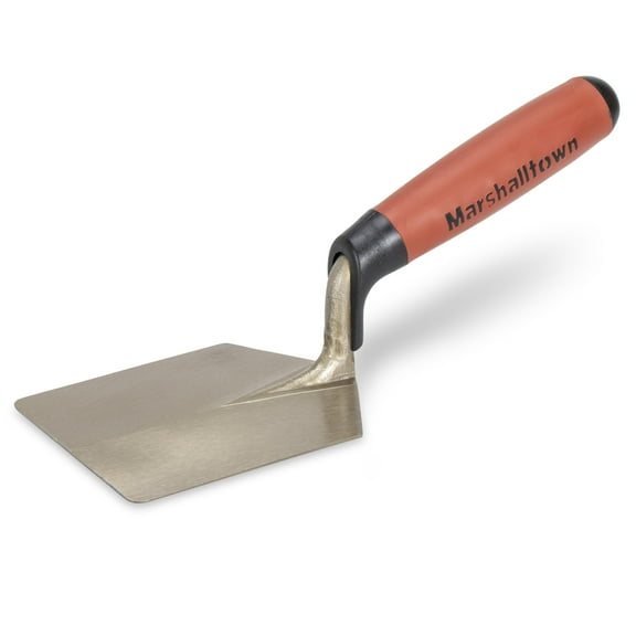 MARSHALLTOWN Hamburger Trowel, Steel, DuraSoft Handle, 4 x 5 Inches, HBT