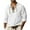 White, variant on jjayotai Mens Long Sleeve Tops Clearance Mens Casual Fashion Solid Turndown Collar Top Shirt V Neck Drawstring Long Sleeve Shirts