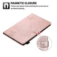 thumbnail image 2 of Dteck Folio Case for Lenovo Tab M10 FHD Plus 10.3 inch TB-X606F, Embossed Butterfly PU Leather Folio Stand Case with Card Holders Cover Auto Wake Sleep,Rosegold, 2 of 5