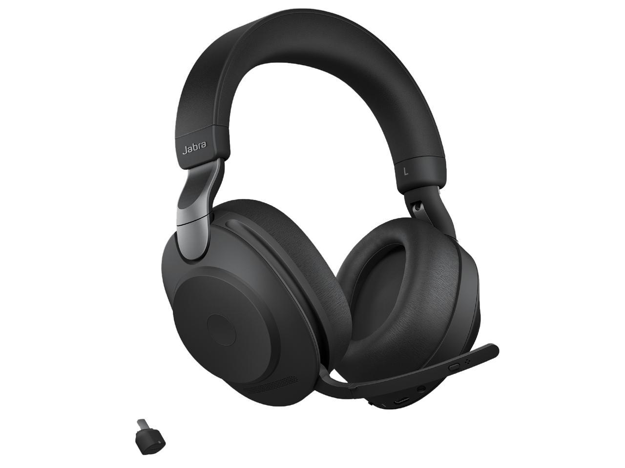 Jabra Evolve2 85 Link380c MS Stereo - Black Wireless Headset / Music Headphones (Microsoft Teams, USB Type-C, Noise-Canceling) - image 5 of 11