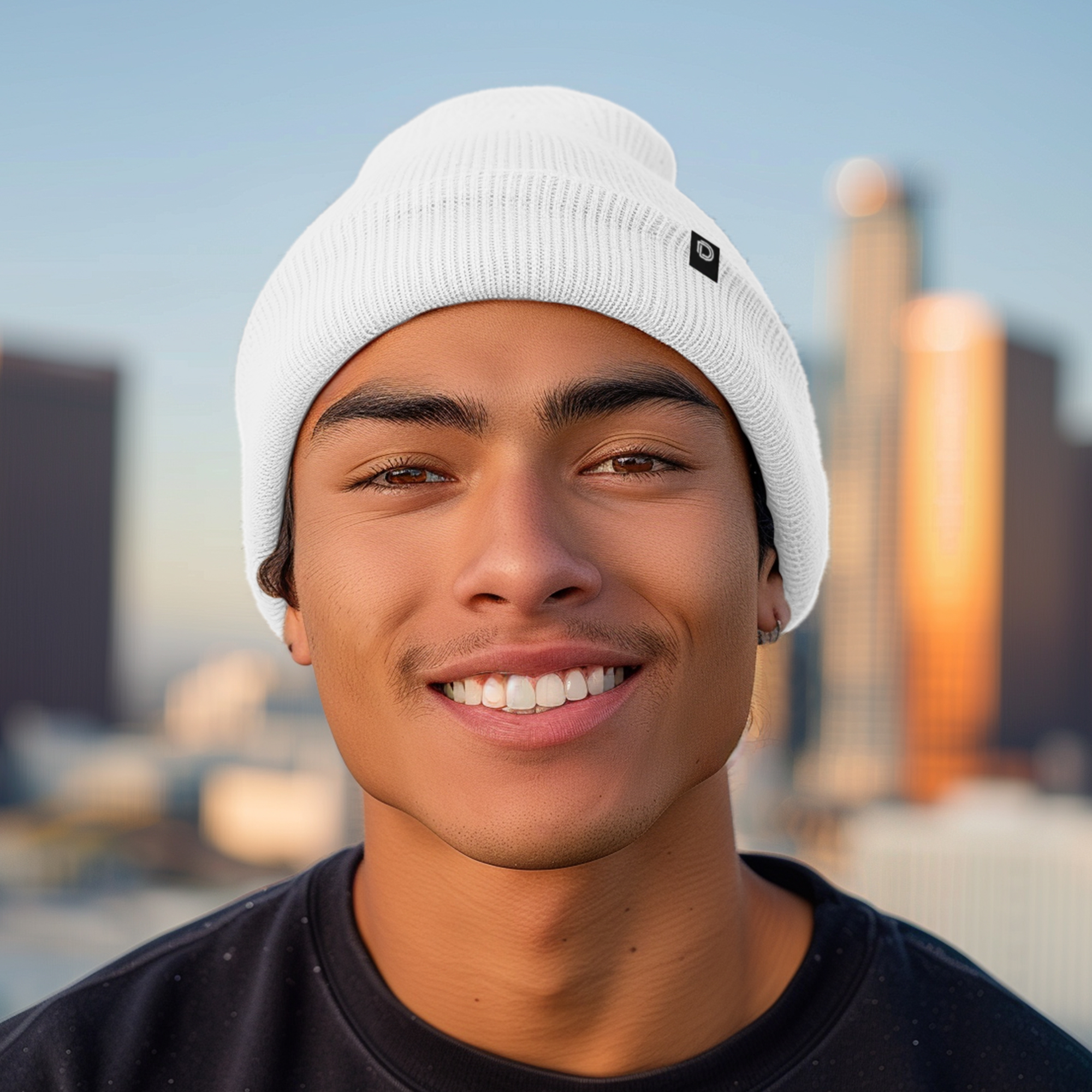 Dalix Beanie Soft Knit 3 Pack Stretch Skully Warm Winter Ski Black Asphalt Gray White