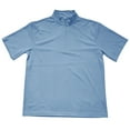 thumbnail image 6 of HomeDM Men's Short Sleeve Quarter Zip Shirts, Casual Solid Color Summer Basic Tee, Sky Blue, 6 of 7