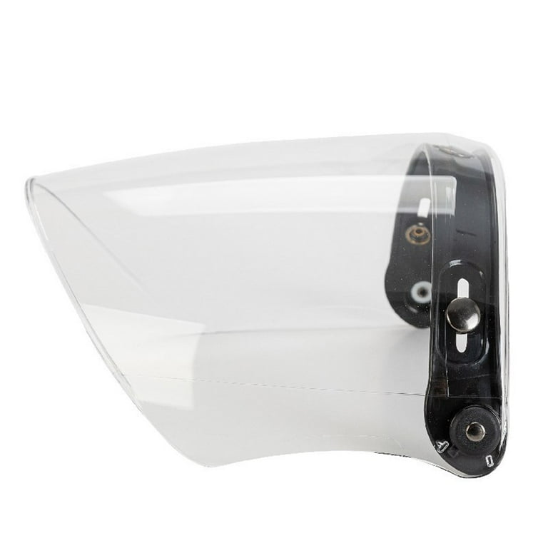 Open Face Helmet Visor Protector 3-Snap Helmet Peak Lens Motorcycle Helmet  Accessories - Walmart.com
