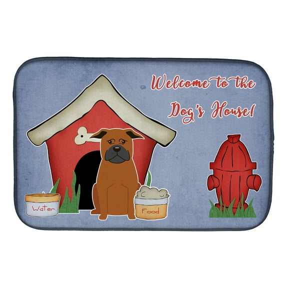 Dog House Collection Chinese Chongqing Dog Dish Drying Mat