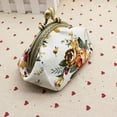 thumbnail image 2 of Canvas Floral Rose Flower Coin Purse Vintage Change Pouch Wallets for Women Small Coin Holder Clutch Handbags, 2 of 5