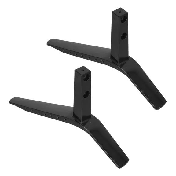 Healifty 2Pcs TV Stand Support Legs Black Heavy Duty Universal Mount Base for Flat Screen Televisions