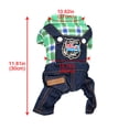 thumbnail image 3 of kladzum Dog Clothes Four Legged Dog Clothes Spring Summer Plaid Suspenders British Style Warm Dog Winter Coat Dogs Costume Jacket on Clearance, 3 of 4