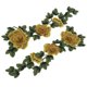 thumbnail image 1 of Parches Para Coser, Parches De Flores, 3 Colores, Costura A Mano, Bricolaje, Material De Poliéster Para Sombreros, Mochilas, 1 of 8