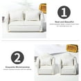 thumbnail image 4 of Mistaha 1:12 Maison de Poupée Miniature Mini Meubles Canapé en Tissu Blanc 3 Pcs Modèle Miniature Scène, 4 of 8