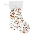 thumbnail image 4 of SKYSONIC Christmas Stocking Personalized Christmas Snowman Large Candy Stocking Hanging Gift Xmas Stockings Decoration 2 PCS for Family Holiday Party Ornaments Decor Fireplace, 4 of 7