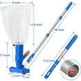 thumbnail image 3 of Portable Spa Vacuum for Hot Tubs and Pools - Handheld Pool Vacuum with Adjustable Telescopic Pole - Professional Grade Manual Water Cleaner for Quick Maintenance, 3 of 9