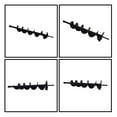 thumbnail image 3 of EPOTOOR 4 Inch Auger Bit Pneumatic Column Fence Digger Soil Drill Bit 4 Inch Ball Bed Digging Pile Hole Planting Tool for 3/4 Inch Shaft Auger, 3 of 5