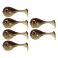 thumbnail image 1 of koolsoo Artificial Fishing Lures T-Tail 6 Pieces Swimbaits Crankbait Surface for, 1 of 9