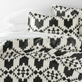 thumbnail image 4 of Noble Linens Gray Adobe Diamond Reversible 3-Piece Duvet Cover Set, King/Cal King, 4 of 10