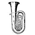 thumbnail image 2 of CafePress - Tuba -  Round Wood Ornament 4", 2 of 2
