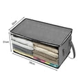 thumbnail image 4 of Bolsa de almacenamiento de colcha de ropa no tejida organizadora, caja organizadora de suéter manta plegable 2 piezas, 4 of 5