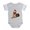 Heather Gray, variant on CafePress - FIN Santa Golden Retriever - Cute Infant Baby Football Bodysuit