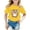 Yellow, variant on Kids Girls T Shirts Blue Printed Girls Short Sleeve Tops Crewneck Girls Summer Tops Girls Clothing 3-4 Years