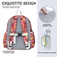 thumbnail image 5 of Golden Retriever Hawaiian Backpack for School,Cute School Bag,Schoolbag with Adjustable Shoulder Straps & Padded Back,13.4"x11"x4.7", 5 of 6