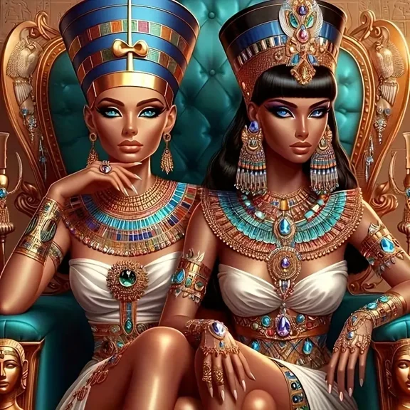 5D Diamond Painting Kits for Adults,Pharaoh Diamond Art Kits for Adults,DIY Round Drill Diamond Art Craft Kits for Home Wall Decor