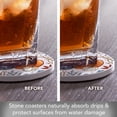 thumbnail image 5 of Thirstystone Autumn Pumpkins 4-Pack Round Stone Coasters, 5 of 7
