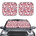 thumbnail image 2 of Yiaed Japanese Cherry Blossoms Print Car Front Windshield Sun Shade,Foldable Anti-UV Car Sunshade for Front Window for Most Vehicles-Small, 2 of 5