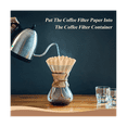 thumbnail image 5 of 200 Count 1-4 Cup Coffee Filters Small Paper Disposable Basket Brown, 5 of 5
