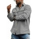thumbnail image 3 of Camisa de pana para hombre, camisa informal de manga larga, chaqueta de hombre, camisa de corte regular con botones y bolsillo con solapa, 3 of 5