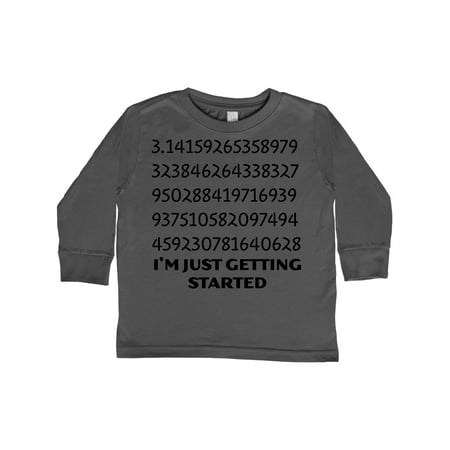 

Inktastic I m Just Getting Started- Pi Day numbers Gift Toddler Boy or Toddler Girl Long Sleeve T-Shirt