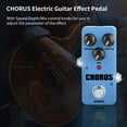 thumbnail image 4 of Hacedor de efectos KOKKO FCH2 CHORUS Pedal de efecto de guitarra eléctrica Efector de guitarra portátil Mini pedal de efecto de guitarra eléctrica individual Efecto analógico con velocidad/profundidad, 4 of 7