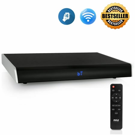 PYLE PSBV830HDBT - Bluetooth HD Tabletop TV Sound Base Soundbar Digital Speaker System  with HDMI Connection