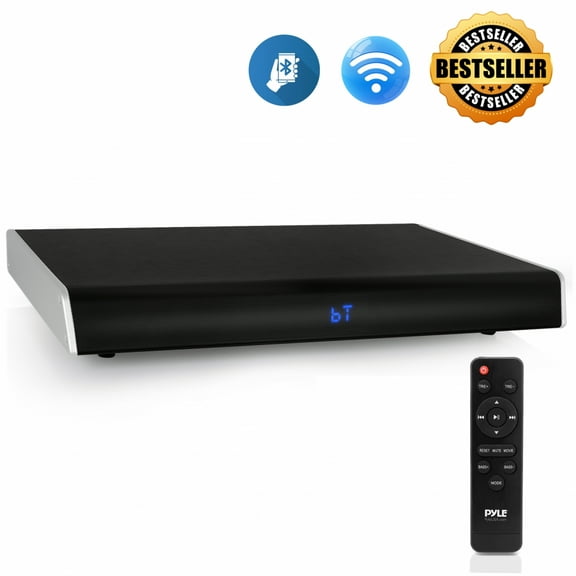 PYLE PSBV830HDBT - Bluetooth HD Tabletop TV Sound Base Soundbar Digital Speaker System, with HDMI Connection