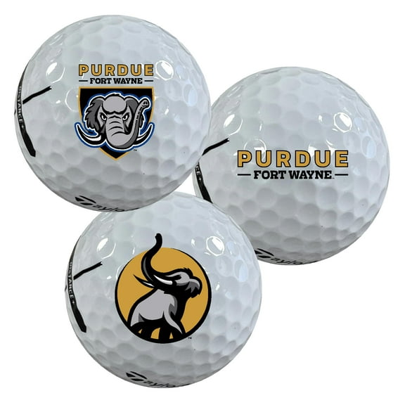 Purdue University Fort Wayne Mastodons Logo Edition Taylormade Distance Golf Balls 12-Pack (Dozen)