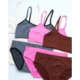 thumbnail image 3 of Sweet & Sassy Girls' Training Bra Set - 8 Piece Seamless Cami Bralette and Bikini Underwear, 3 of 7
